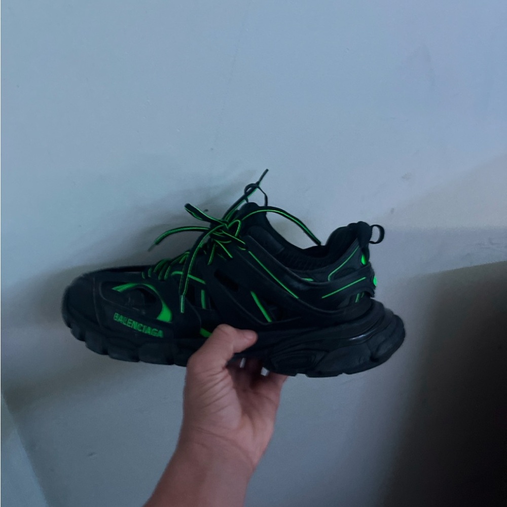 Balenciaga track black green
